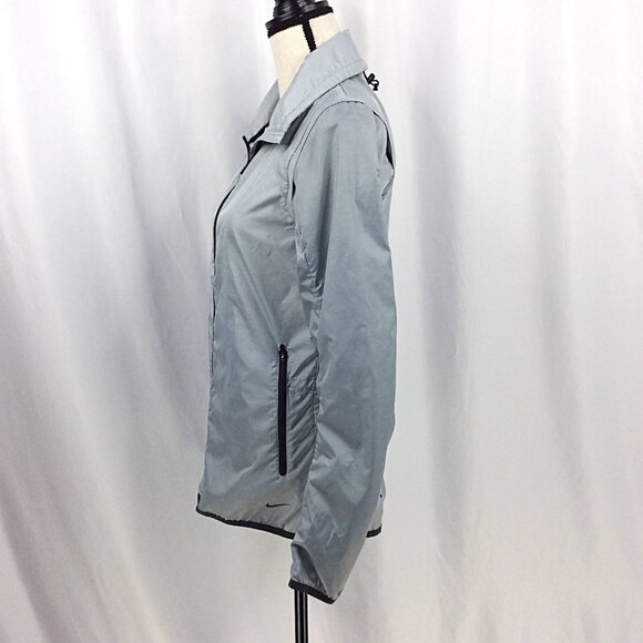 Nike Iridescent Lux Convertible Running Jacket Womens Size S Vest Removable - Picture 7 of 15